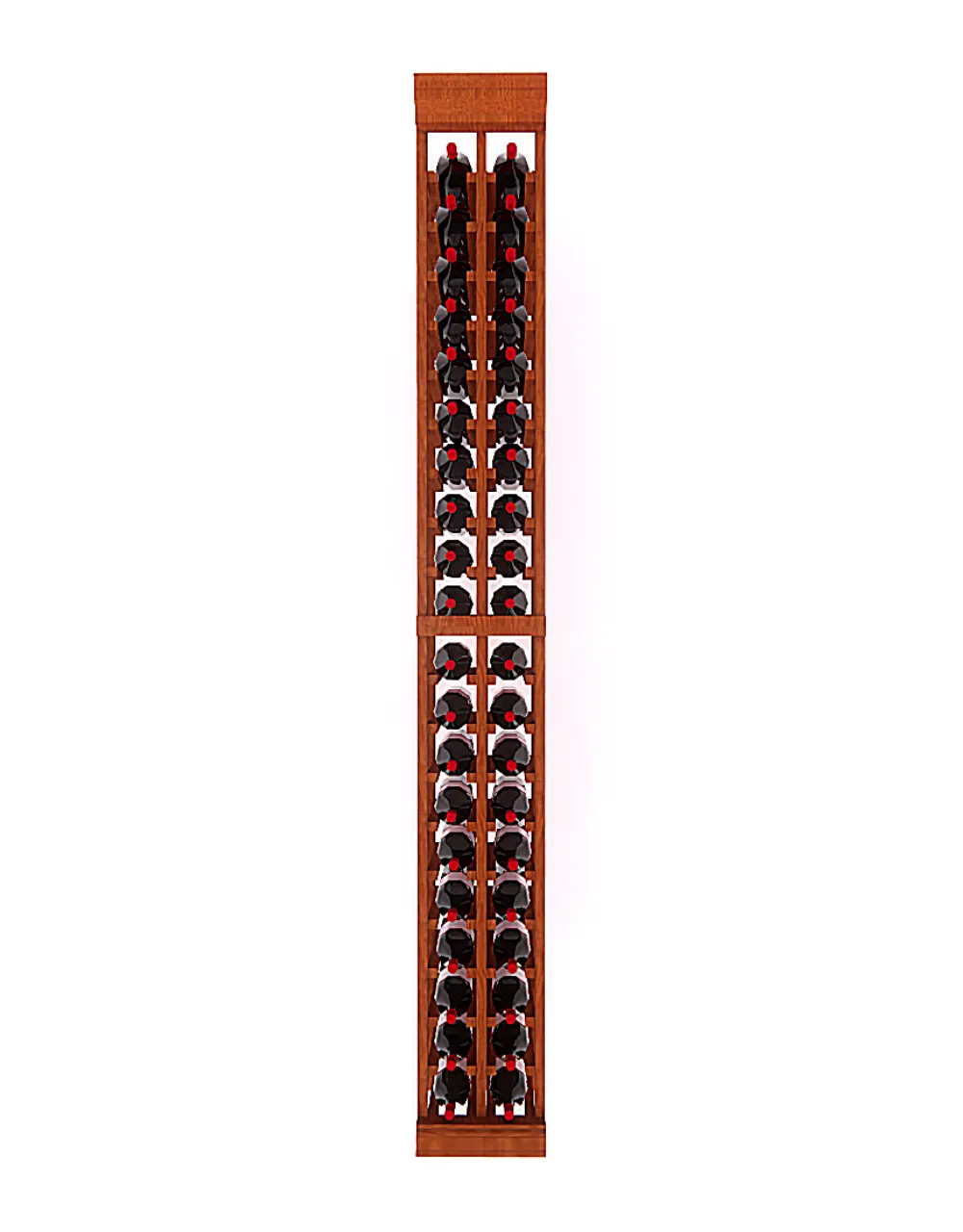 2 Column - 40 Bottle 6.5ft Wine Rack Kit