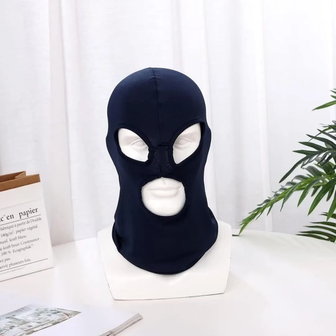 3 Hole Full Face Mask, Women Men Thin Balaclava Face Mask for Motorcycle Bike Hunting Cycling Cap Ski