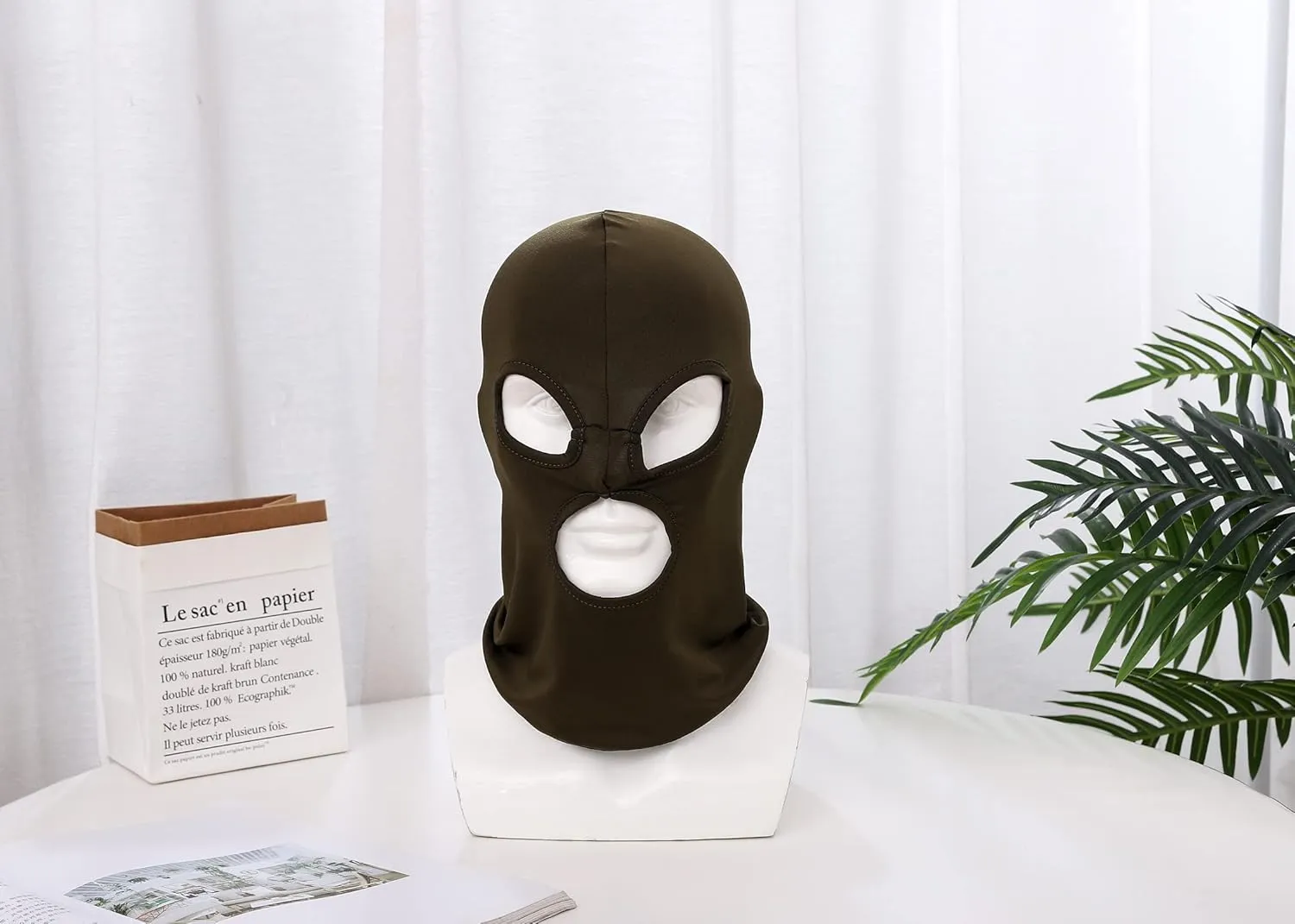 3 Hole Full Face Mask, Women Men Thin Balaclava Face Mask for Motorcycle Bike Hunting Cycling Cap Ski