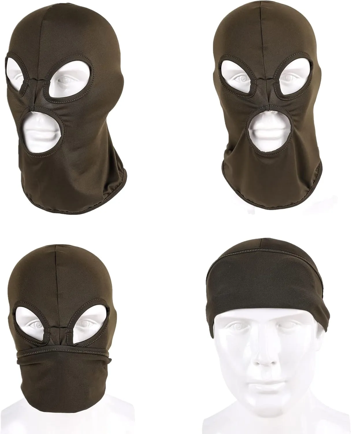 3 Hole Full Face Mask, Women Men Thin Balaclava Face Mask for Motorcycle Bike Hunting Cycling Cap Ski