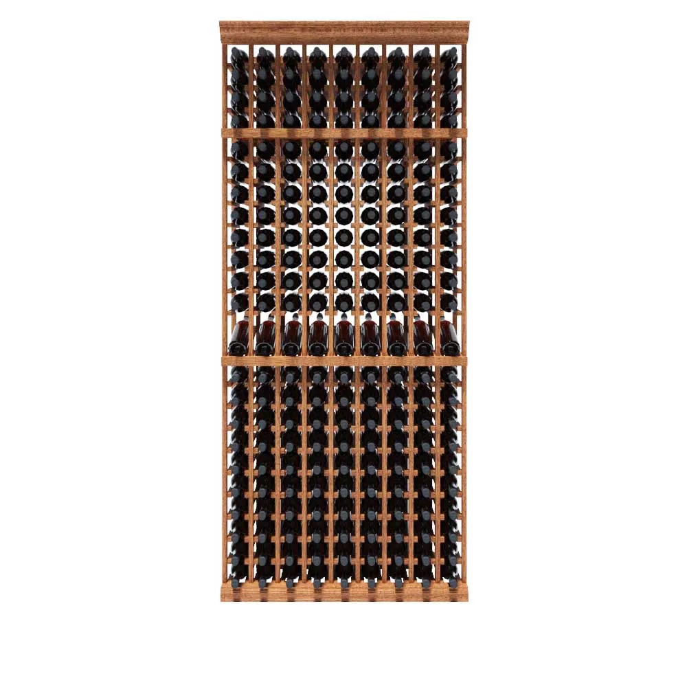 9 Column - 207 Bottle 8ft Wine Rack Kit with Display