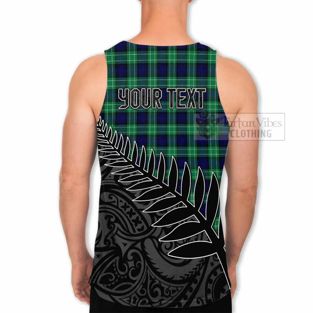 Abercrombie Crest Tartan Men's Tank Top with New Zealand Silver Fern Half Style