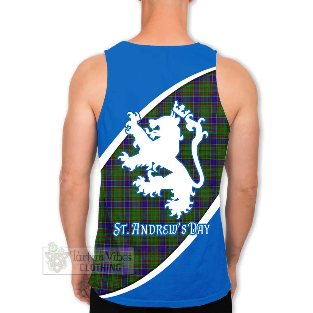 Adam Family Crest Tartan Men's Tank Top Celebrate Saint Andrew's Day in Style