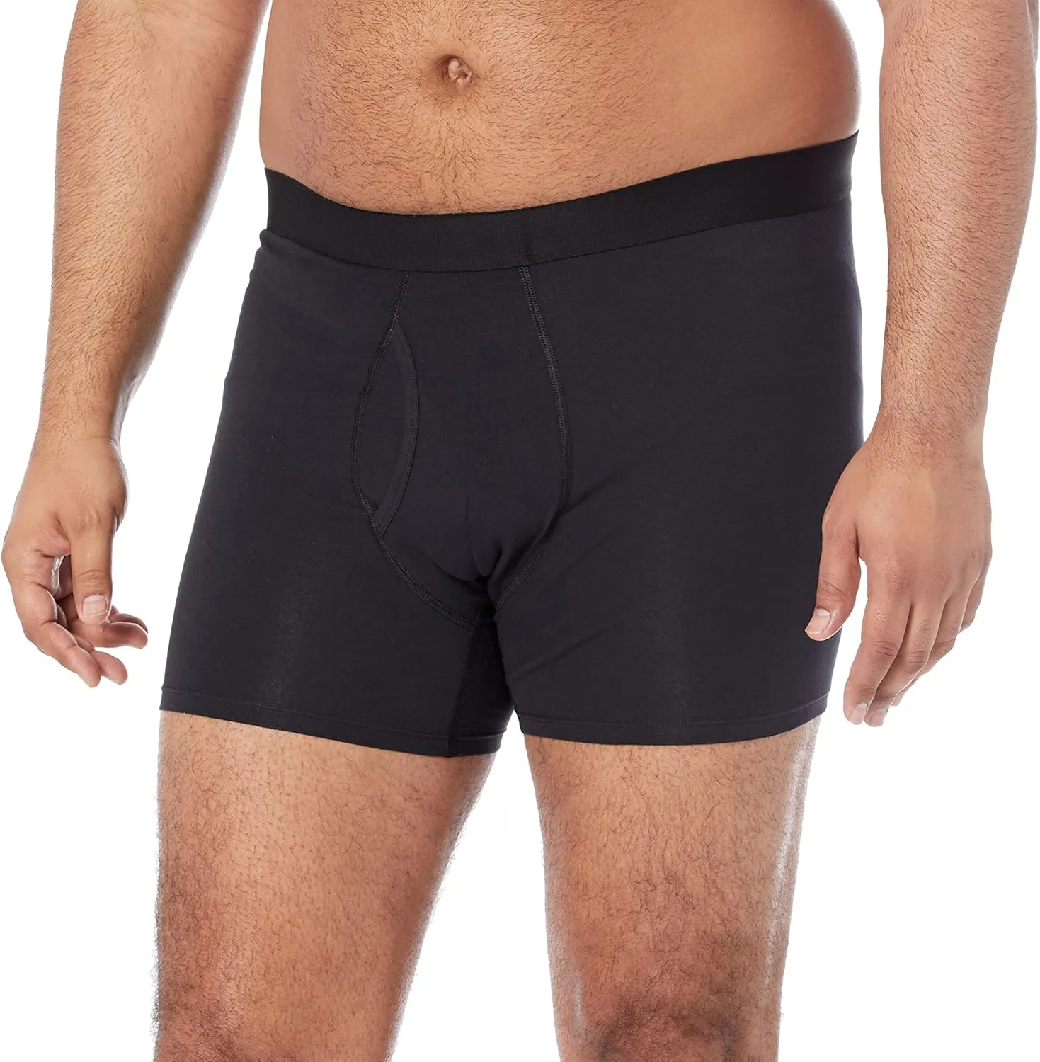 Amazon Essentials Men's Cotton Jersey Boxer Briefs (Available in Big & Tall), 5-Pack