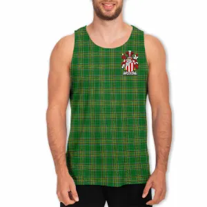 Apsley Irish Clan Tartan Men's Tank Top with Coat of Arms