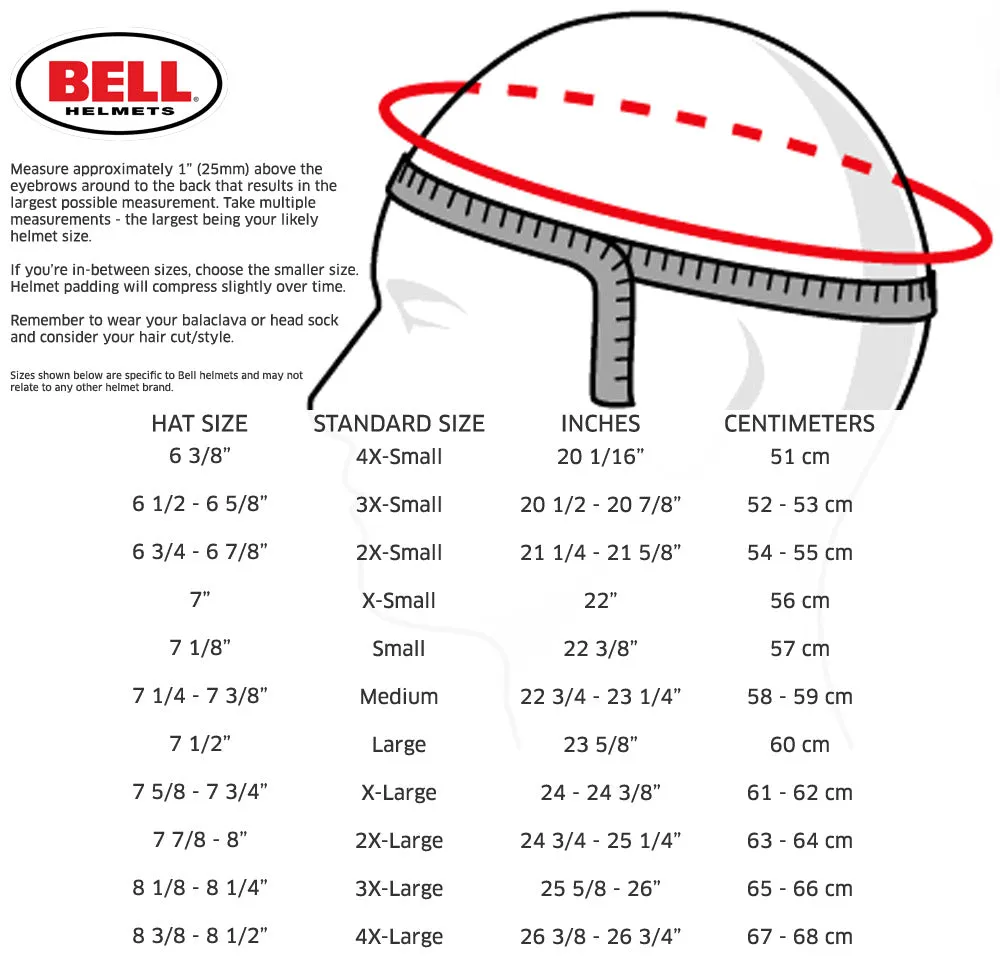Bell HP7 EVO III 8860-2018 Carbon Fiber Helmet