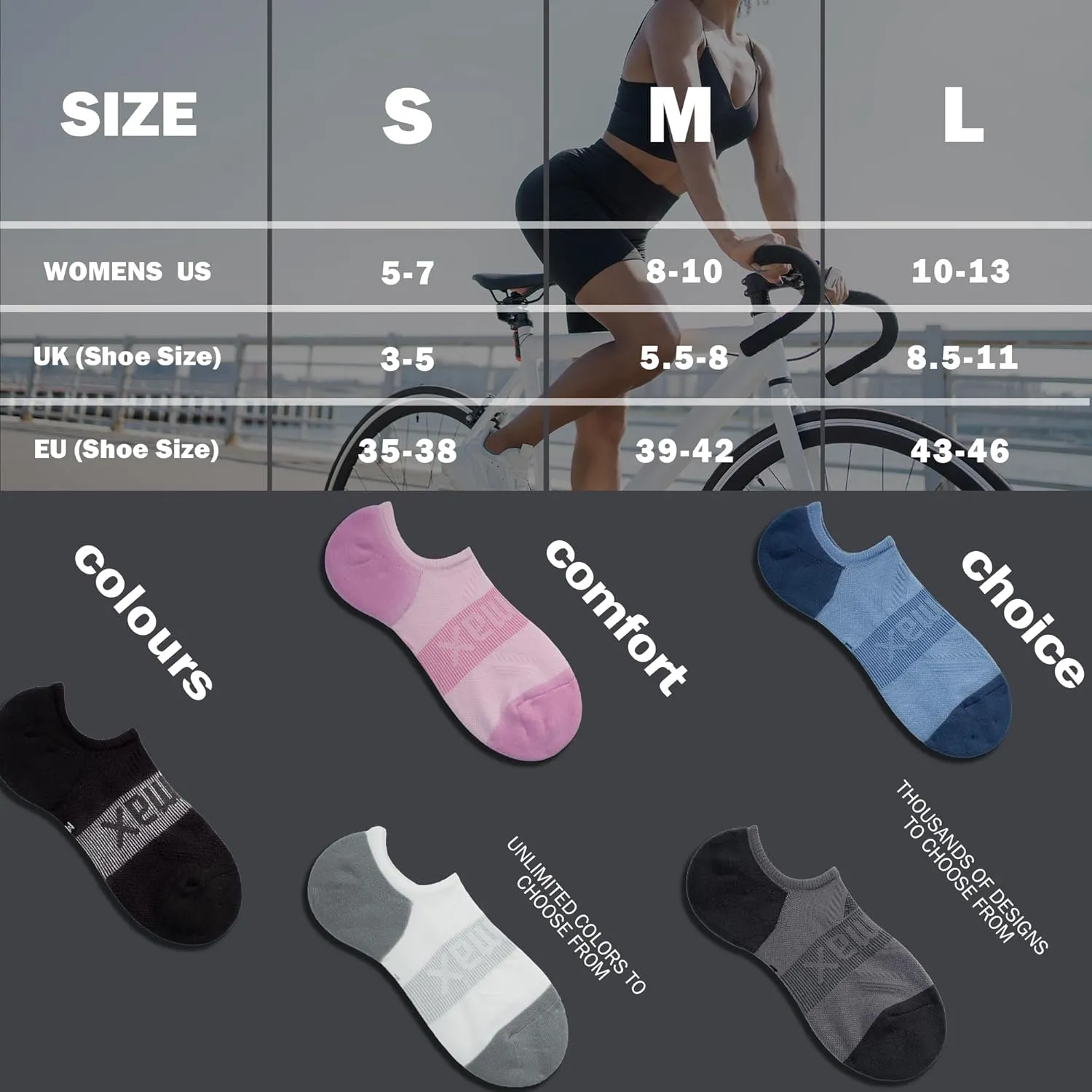 BRISIRA Bamboo Viscose Coolmax Running Golf No Show Socks Women Compression Moisture Wicking Performance Low Cut Tab Athletic