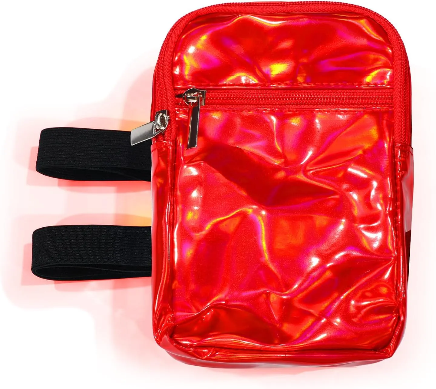 Carnival Leg Bag Holographic Thigh Bag with Adjustable Strap Leg Pouch Harness Women Summer Travel Hiking Pack(Red,Leg Bag)