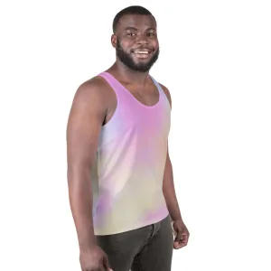 Cotton Candy Pink Unisex Tank, Sexy Gay Pride Stretchy Tank Top For Men-Made in USA/EU