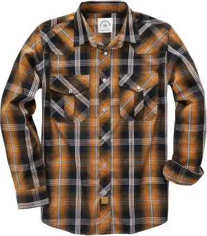 Dubinik? Pearl Snap Shirts for Men Long Sleeve Western Shirts for Men Vintage Casual Plaid Shirt Cowboy Shirts for Men