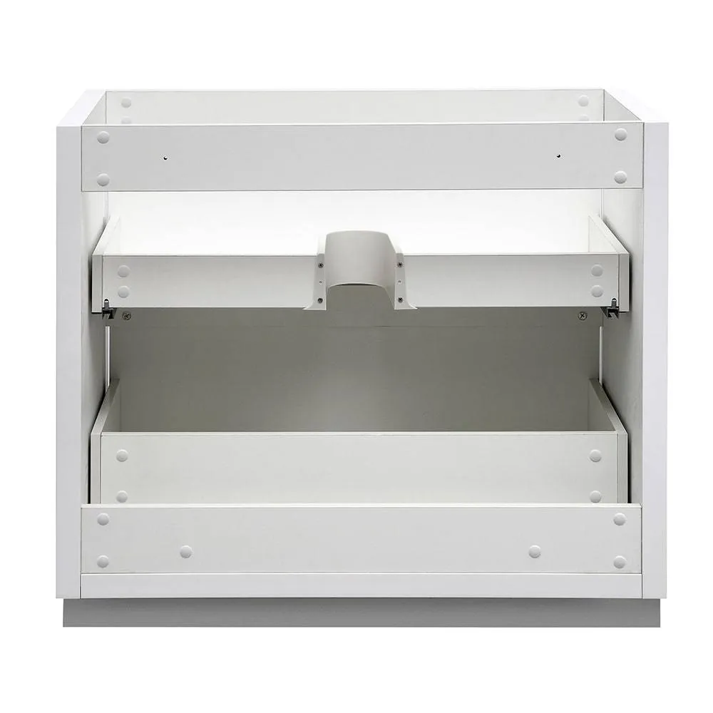 Fresca FCB8436WH Valencia 36" Glossy White Free Standing Modern Bathroom Cabinet