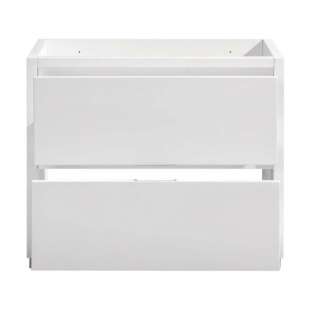 Fresca FCB8436WH Valencia 36" Glossy White Free Standing Modern Bathroom Cabinet