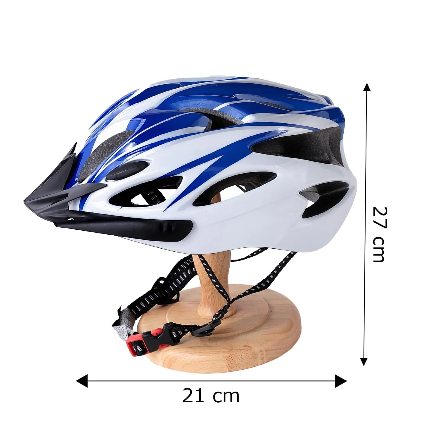 Kuber Industries Cycling Helmet with Detachable Visor|Helmet for Mountain, Road Bike & Skating|Breathable & Adjustable Bicycle Helmet|Ideal for Adults and Kid-Pack of 2 (White)