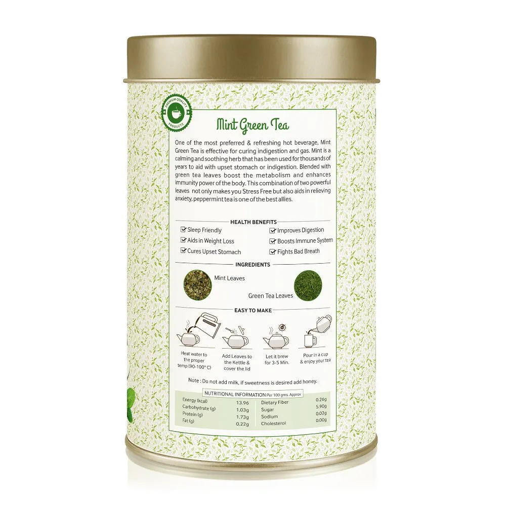 Mint Green Tea Can (100 g)