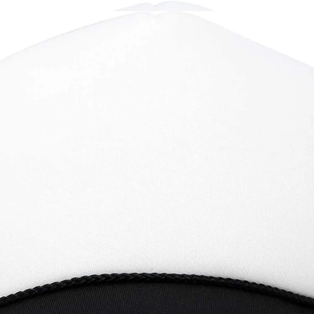 MR.R Sublimation Blanks Polyester Mesh Cap Mesh Hat Two Tone Trucker Summer Mesh Cap with Adjustable Snapback,2pcs per Pack