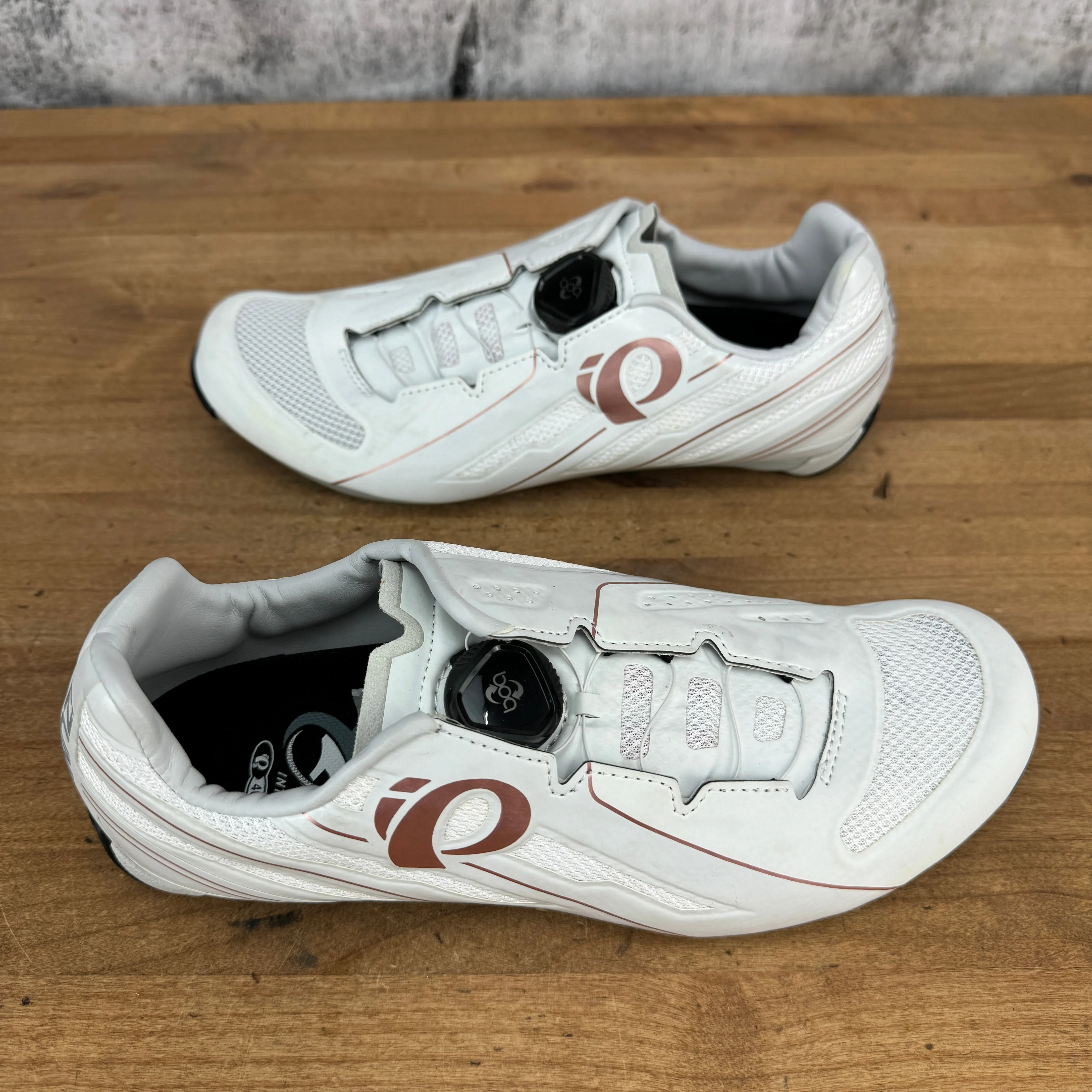 New! Pearl iZumi W Race Road V5 Women's 40 EU 3-Bolt BOA Cycling Shoes White