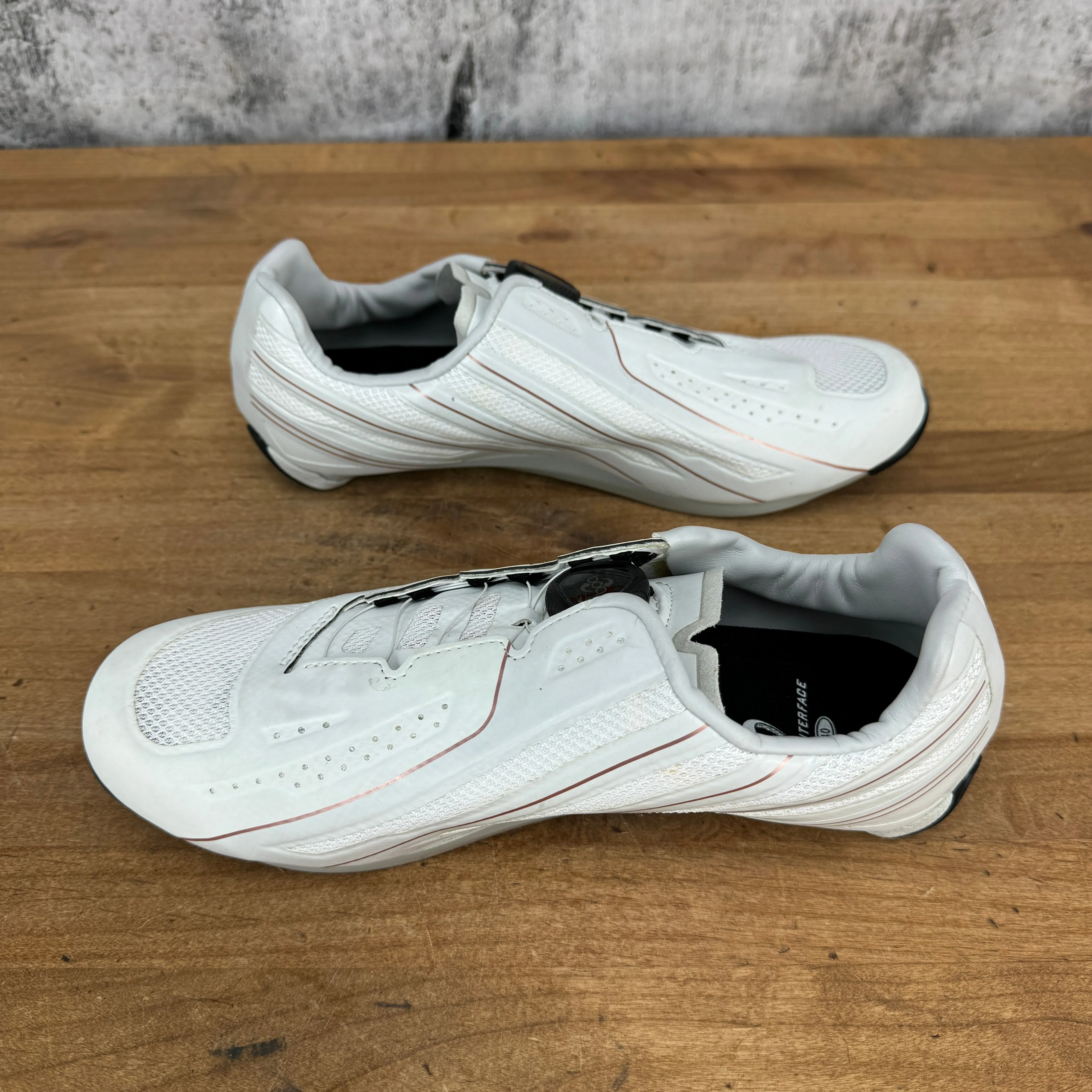 New! Pearl iZumi W Race Road V5 Women's 40 EU 3-Bolt BOA Cycling Shoes White