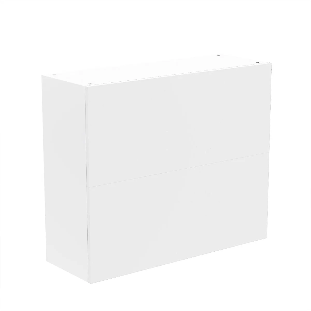 RTA - Glossy White - Bi-Fold Door Wall Cabinets | 36"W x 30"H x 12"D