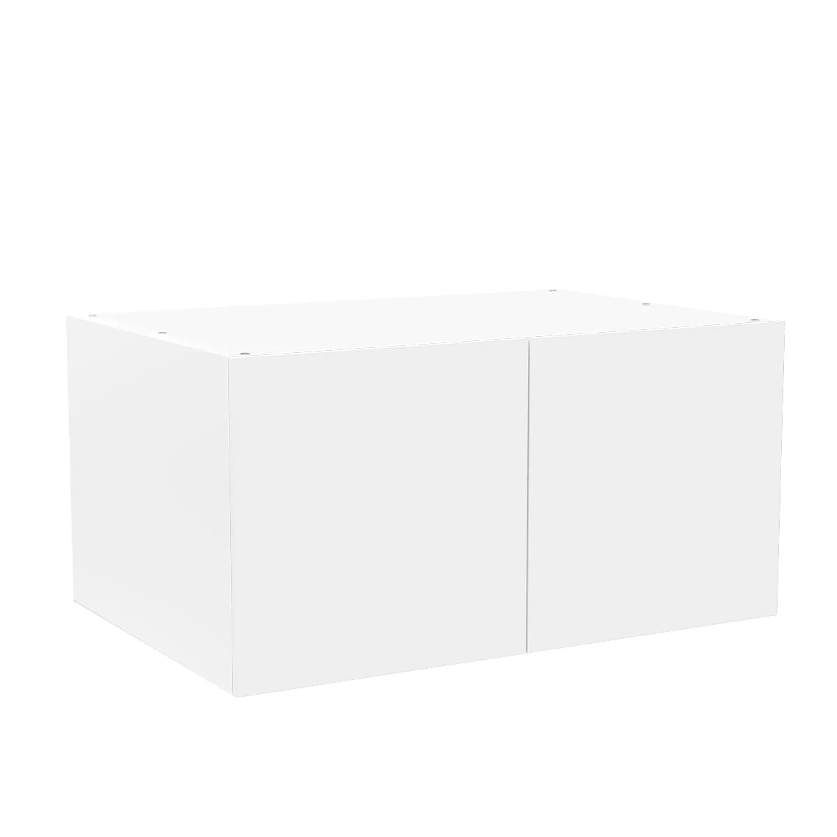 RTA - Glossy White - Double Door Refrigerator Wall Cabinets | 33"W x 18"H x 24"D