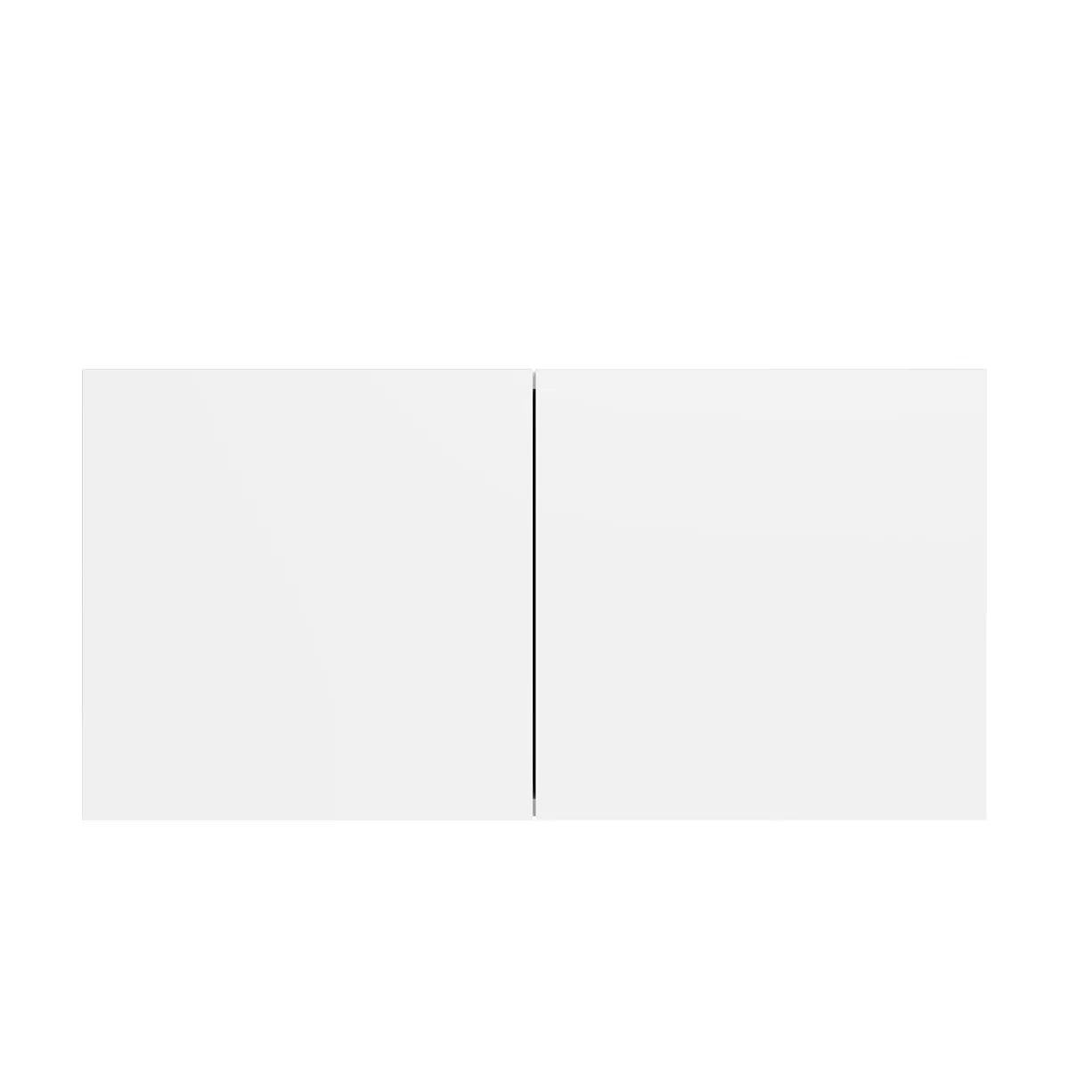RTA - Glossy White - Double Door Refrigerator Wall Cabinets | 33"W x 18"H x 24"D