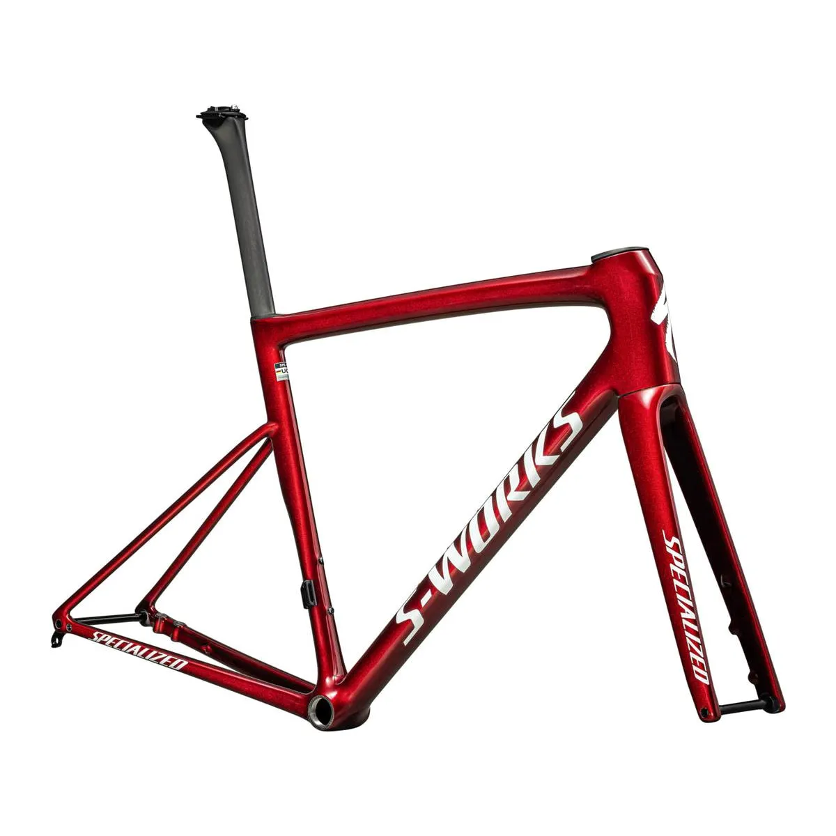 SPECIALIZED Sworks Tarmac SL8 Road Frameset - GLOSS RED SKY / METALLIC WHITE SILVER
