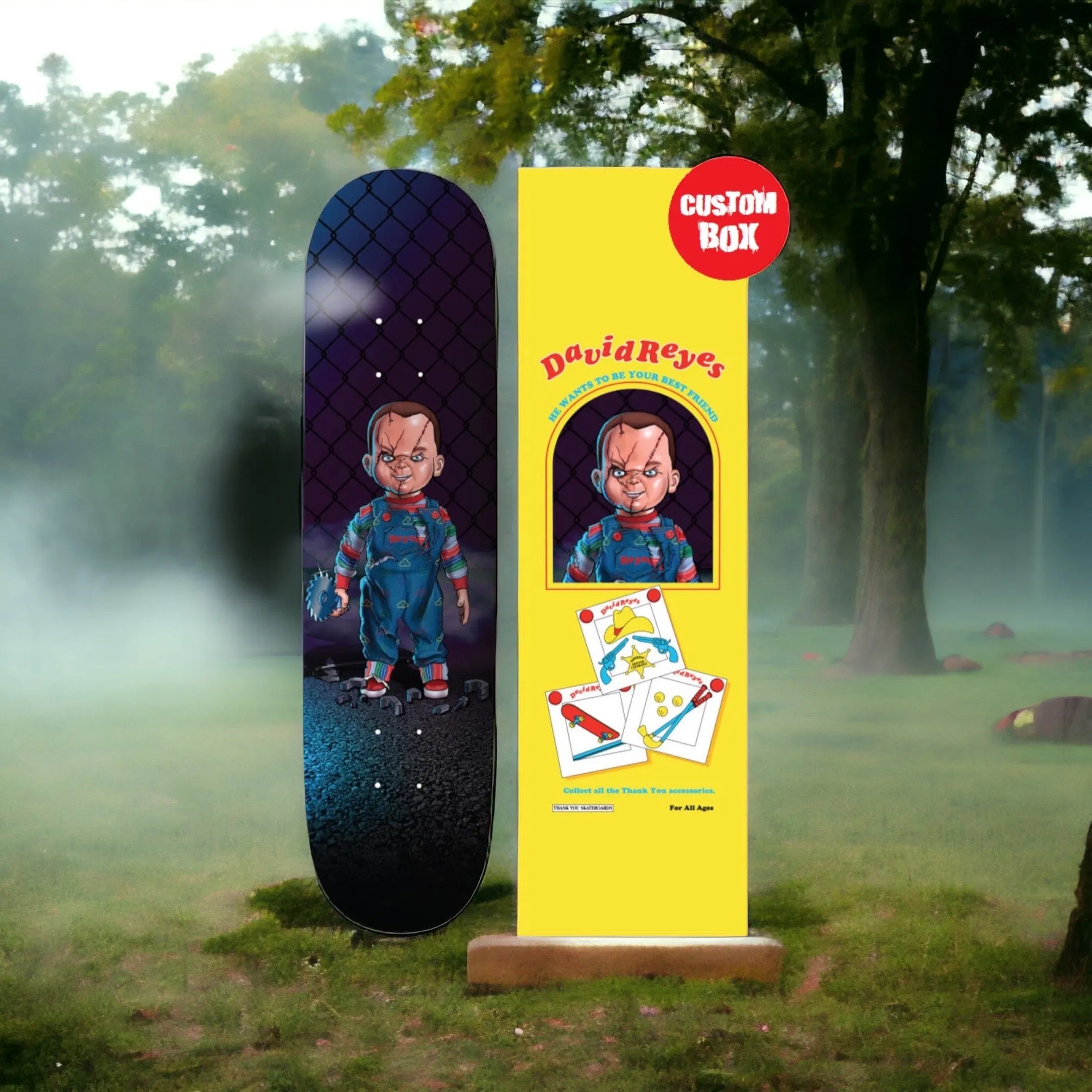 Thank You Skateboards David Reyes "Buddy Reyes" Deck 8.25” Custom Box Included