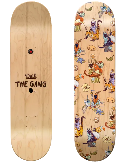 The Gang Skateboard Art Deck by Dulk- Antonio Segura Donat