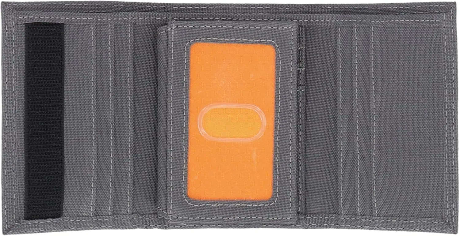Timberland PRO Men's Cordura Nylon RFID Trifold Wallet with ID Window
