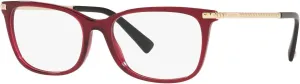 Valentino VA3074-5115 Eyeglass Frame TRANSPARENT RED w/DEMO LENS 52mm